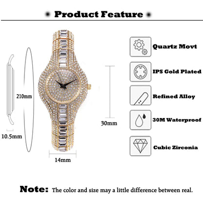 MISSFOX 30mm Small Womens Watch Shockproof Waterproof Luxury Ladies Ar