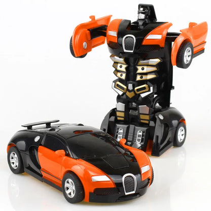 One-Key Deformation Car Toys Automatic Transform Robot