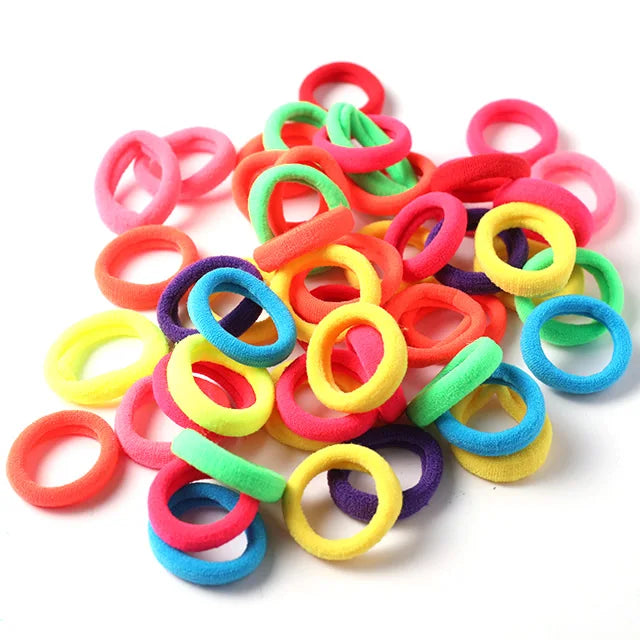 Wholesale 50pcs/Lot Girls 3.0 CM Nylon Elastic Hair Bands Rubbe