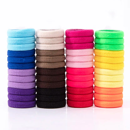 Wholesale 50pcs/Lot Girls 3.0 CM Nylon Elastic Hair Bands Rubbe