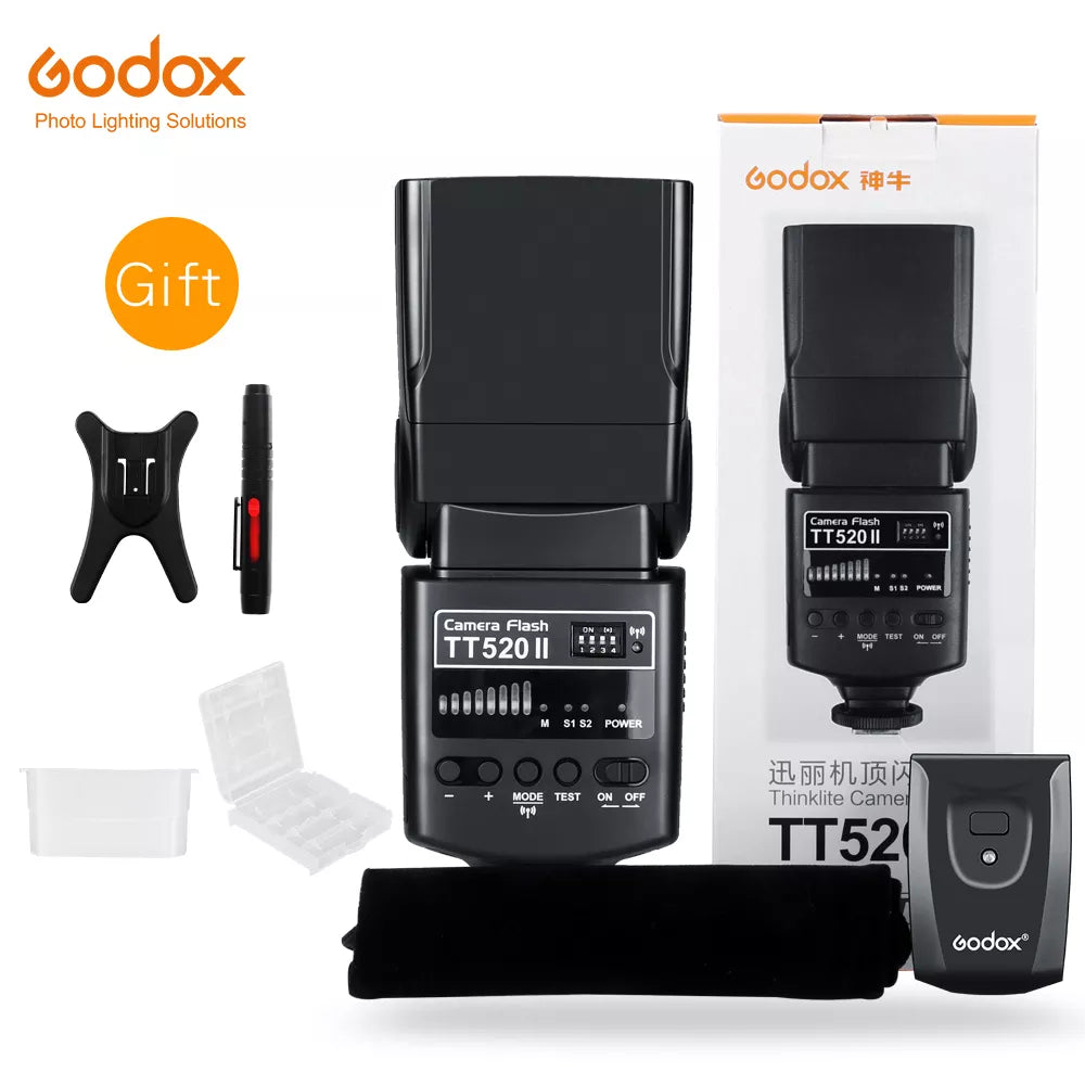 Godox Thinklite Camera Flash TT520II With Build-In 433MHz Wireless Signal