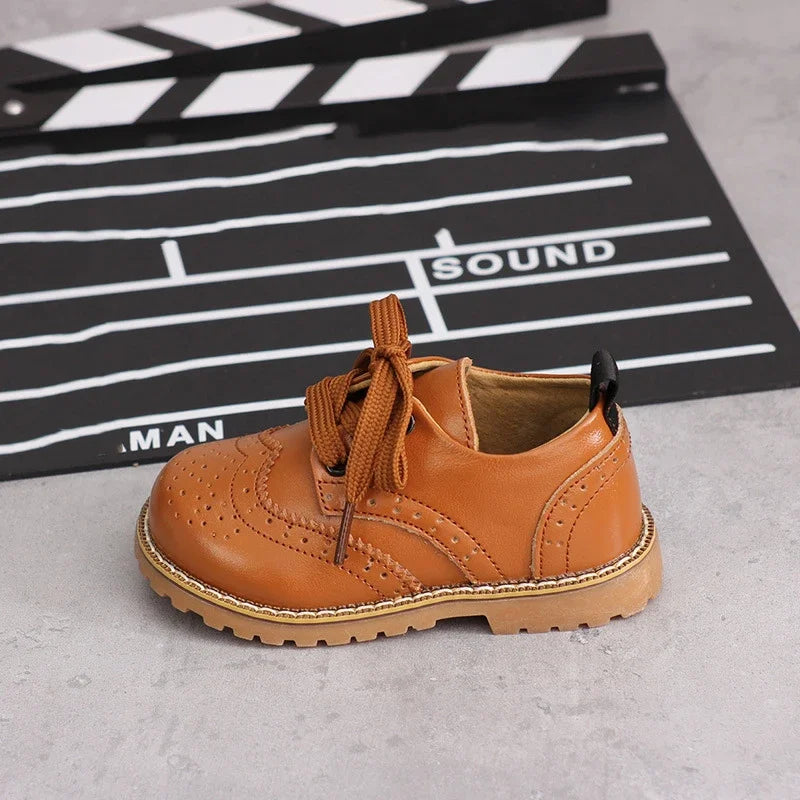 2024 England Leather Shoes Kids Boys School Shoes Girls