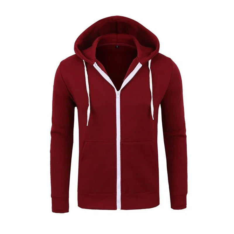 MRMT 2024 News Hoodies Sweatshirts Zipper Hoodie Men Sweatshirt Solid Color Man