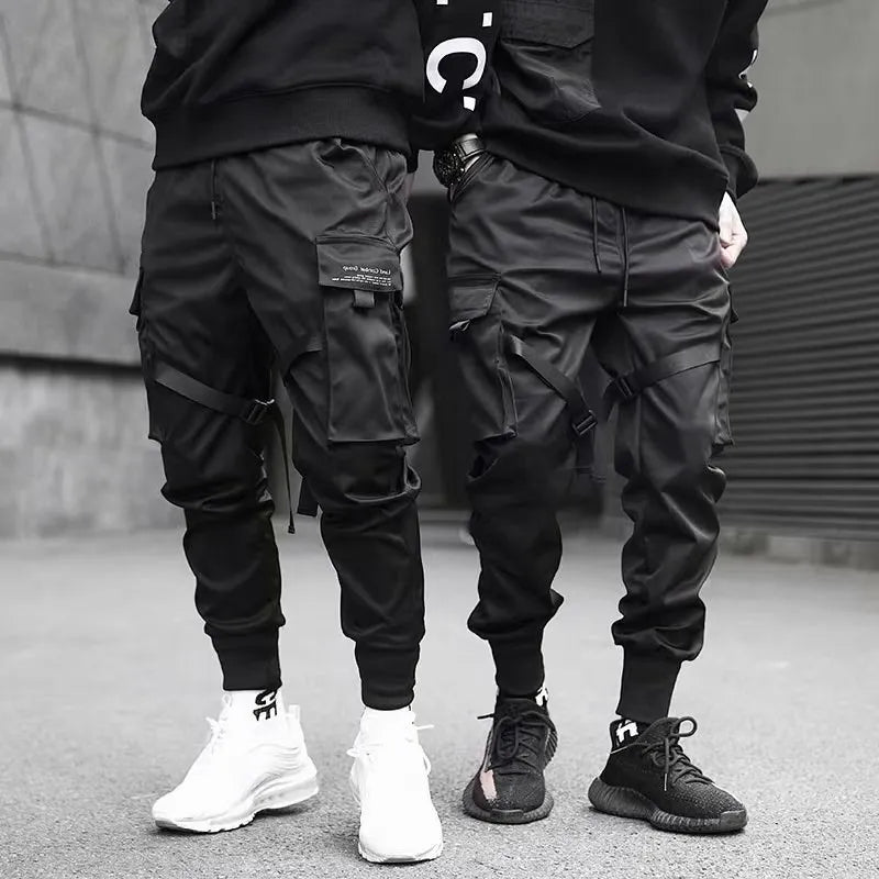 Hip Hop Cargo Pants Men Streetwear Cotton Joggers Fashion Sweatpants