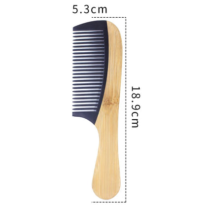 Hot Sale Natural Bamboo Wooden Tail Hair Combs Anti-Static Hairs Care Healthy