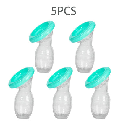 5/10Pcs Baby Feeding Manual Breast Pump 100% Food Grade Silicone Collector