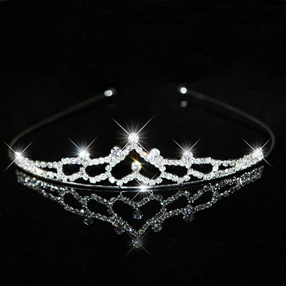 AINAMEISI Princess Crystal Tiaras and Crowns Headband Kid Girls Love Bridal