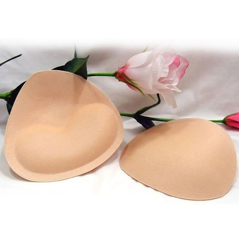 1 Pair Bikini Insert Chest Pad Women Summer Inserts Sponge Foam Bra Pads