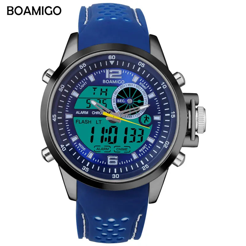 BOAMIGO Luminous Military White Quartz Waterproof Watch