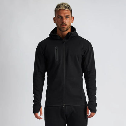 Wholesale Custom Logo Blank Men Athletic Track Suits With Hoodie