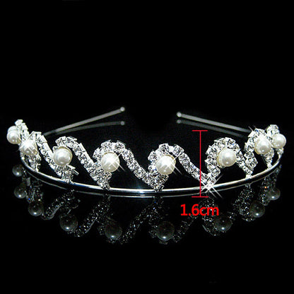 AINAMEISI Princess Crystal Tiaras and Crowns Headband Kid Girls Love Bridal