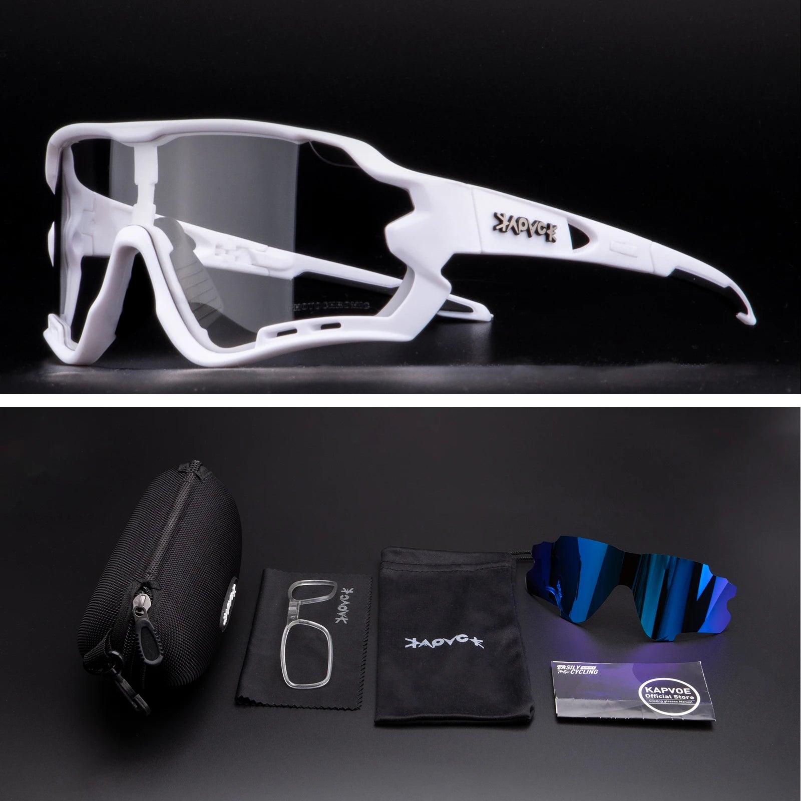 Cycling Glasses Men Sunglasses Bicycle Polaroid Photochromic 5 Lens Goggles