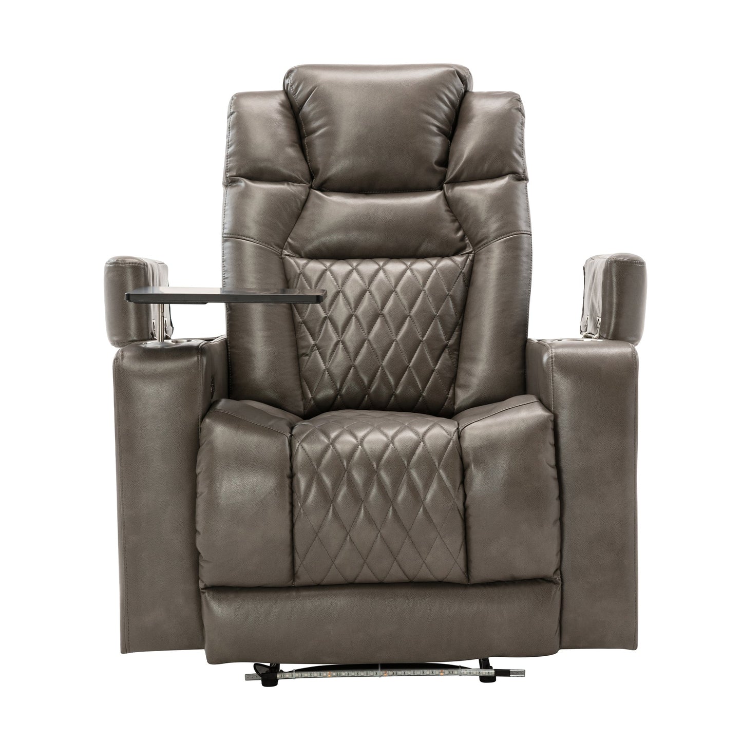 Power Motion Recliner With USB Charging Port and Hidden Arm Storage