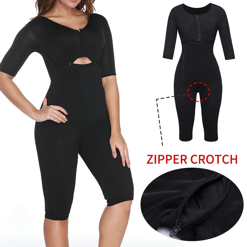 Women's Full Body Shapewear Bodysuit Post Surgery Compression Garment Firm