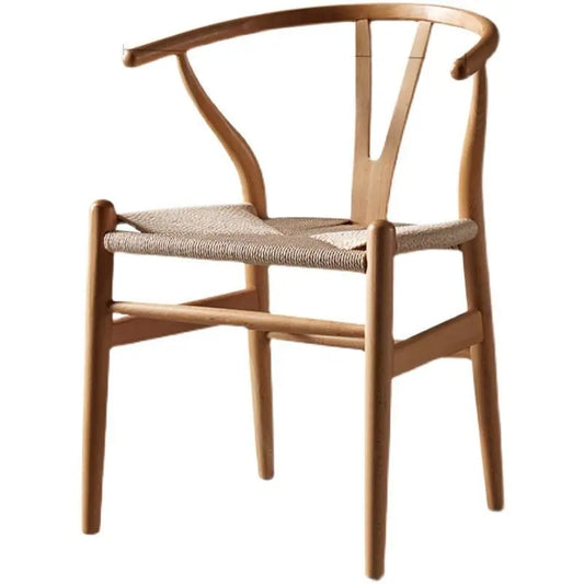 Chair Solid Wood Nordic Simple Modern Dining Chair Leisure Armback Domestic
