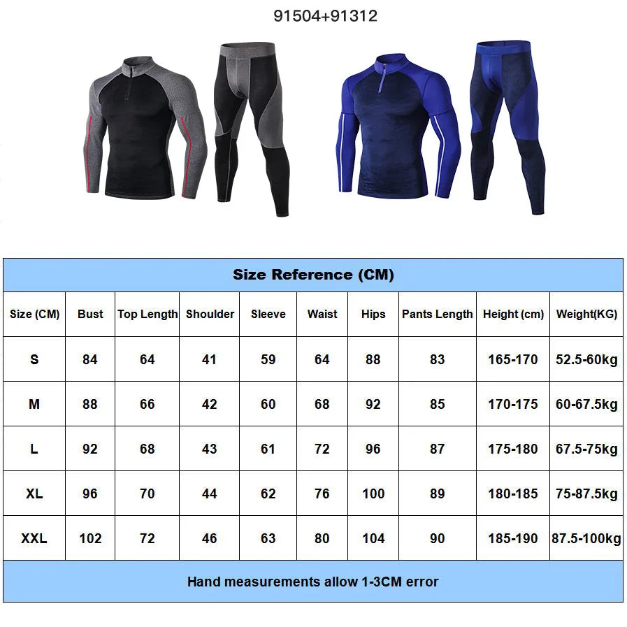 Fanceey High Collar Winter Thermal Underwear Men Long Johns Men Rashgard Shirt