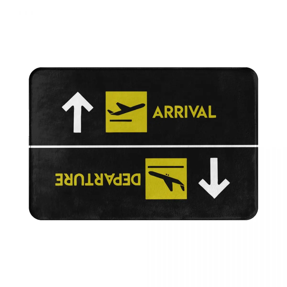 Arrivals Departures the Exit Mat Flannel Rug Non-Slip Welcome Mats