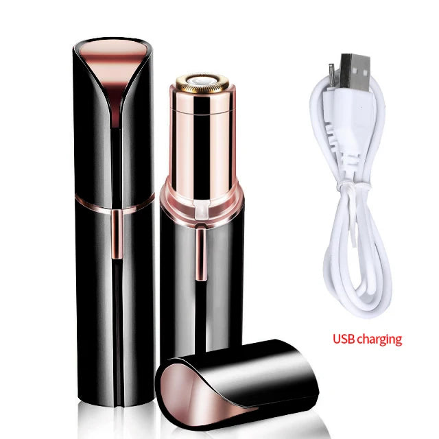 Electric Eyebrow Trimmer Mini  Epilator Lipstick Facial Hair Removal