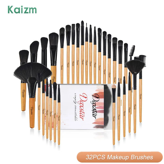 Kaizm Makeup Brushes Set 32pcs Professional Beauty Cosmetics Female Makeup