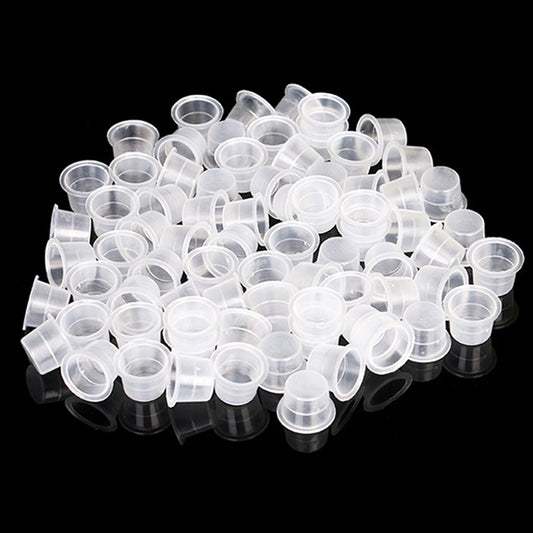 100pcs/Bag Disposable Plastic Permanent Makeup Tattoo Ink Cup Pigment Ink Cups