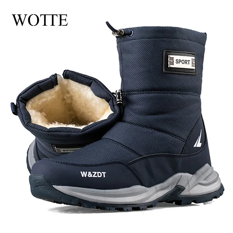 Winter Men's Boots 2021 New Winter Shoes Men Snow Boots