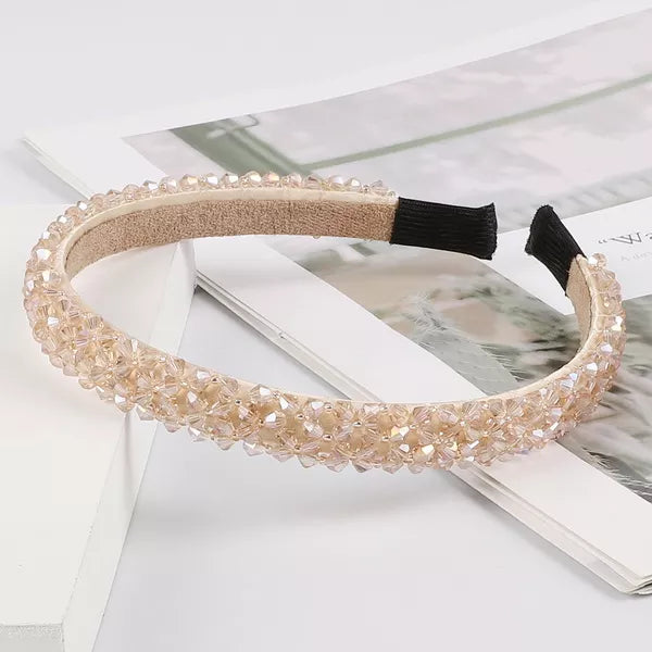 Girls Shiny Luxury Rhinestone Hair Band Diamond Hair Hoop Hair Accessories