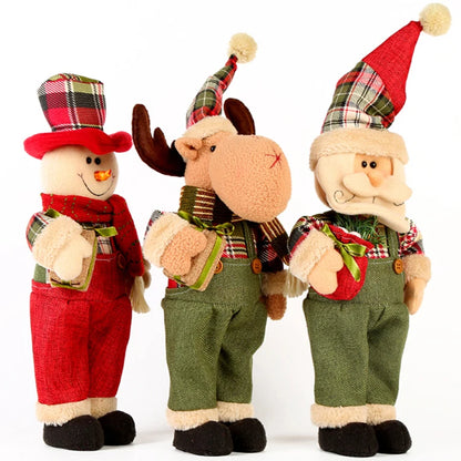 Hot Christmas Decoration Kids Toys Elk Snowman Doll