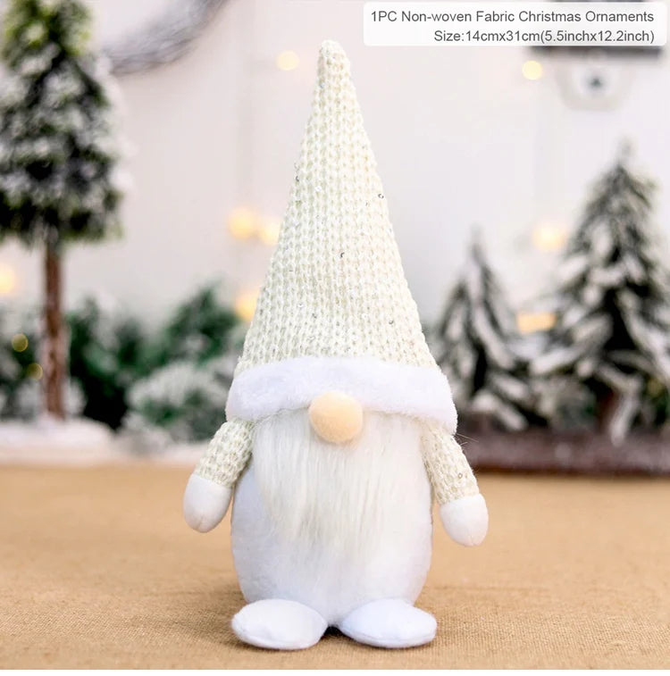 QIFU Christmas Doll Ornaments 2024 Merry Christams Decor for Home Cristmas Decor