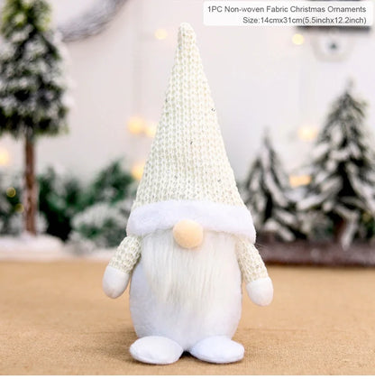 QIFU Christmas Doll Ornaments 2024 Merry Christams Decor for Home Cristmas Decor