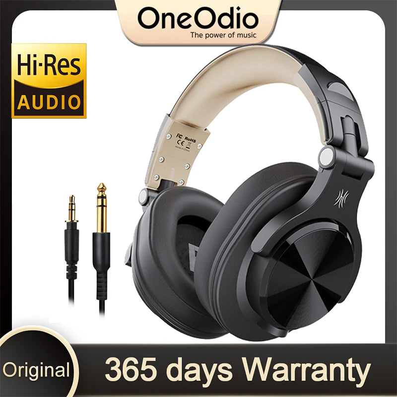 Oneodio A71 Original Studio DJ Headphones Portable Wired Headset With Music.