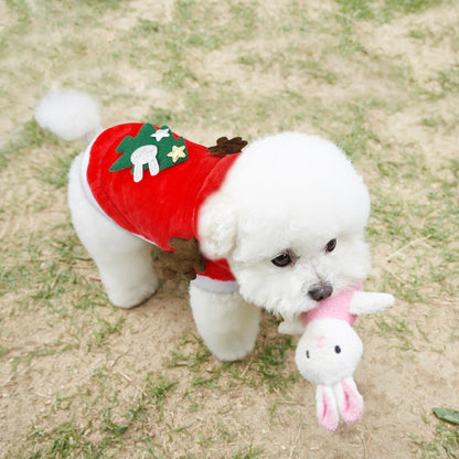 Christmas Cat Clothes Small Dogs Cats Santa Costume Kitten Puppy Outfit Hoodie