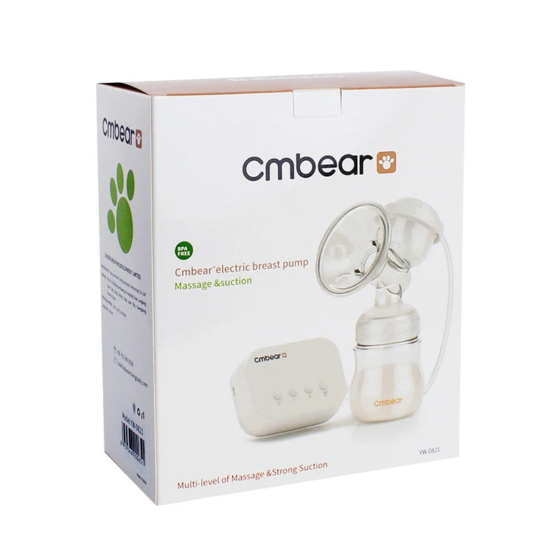 Smart Electric Breast Pump Powerful Nipple Suction USB With Baby Milk Bottle