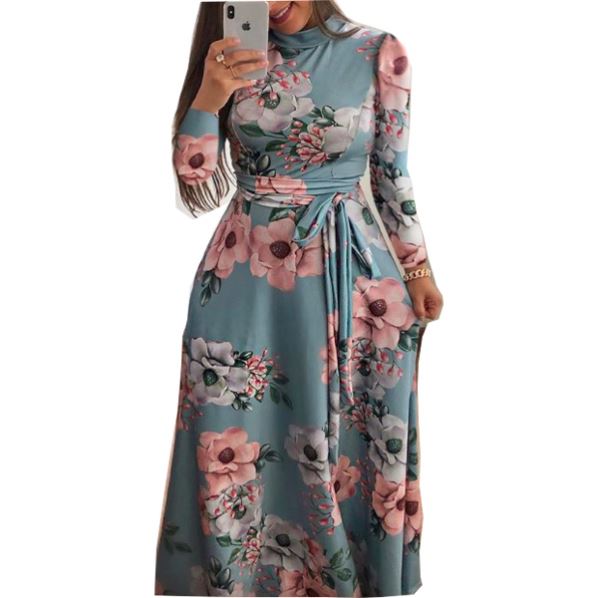 Oversize Casual Women Summer Dress Print Robe Femme Vestidos