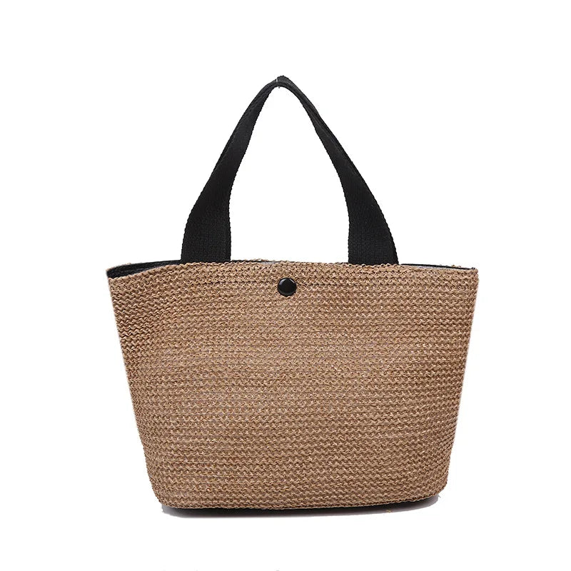 Fashion Ladies Straw Woven Handbag Women Summer Holiday Beach Casual Totes