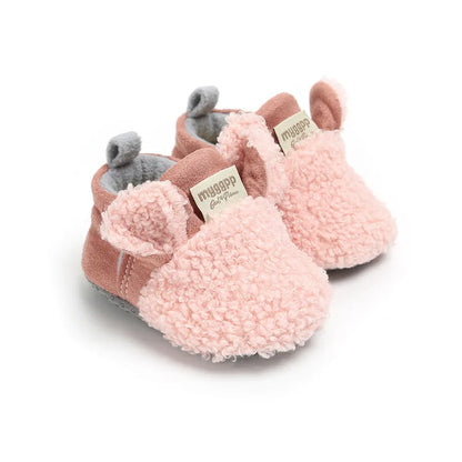 0-24 Months Unisex Baby Shoes Sheep Ears Baby Girl Snow Boots