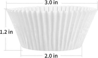 100-300pcs Disposable Pure White Cupcake Liners Food Grade Paper Cup Cake