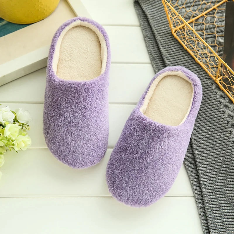 Slippers Women Indoor House Plush Soft Cute Cotton Slippers Shoes