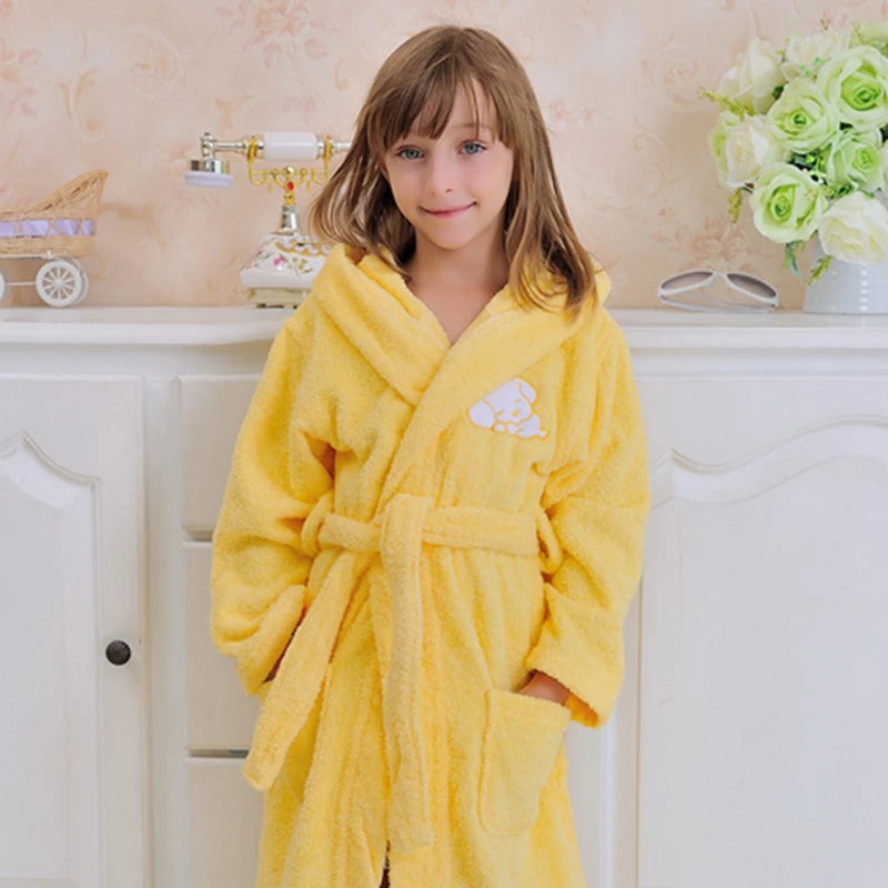 Summer Bath Robe Kids Bathrobes for Boys Girls Pyjamas Towel Beach Sleepwear