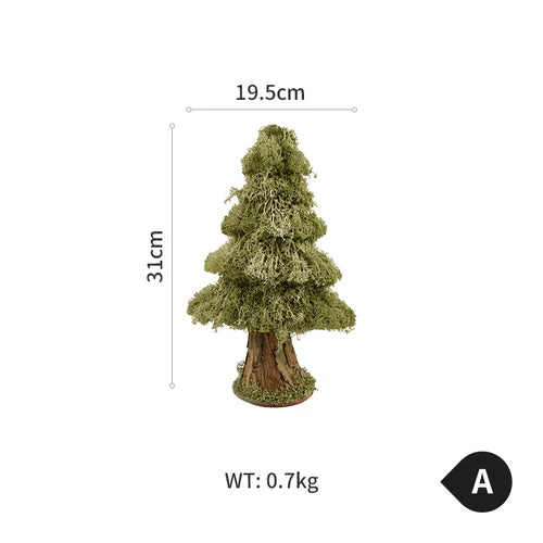 Nordic Rough Wind Moss Simulation Christmas Tree Desktop Window Home Christmas