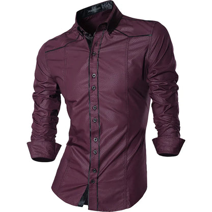 Jeansian Spring Autumn Features Shirts Men Casual Shirt New