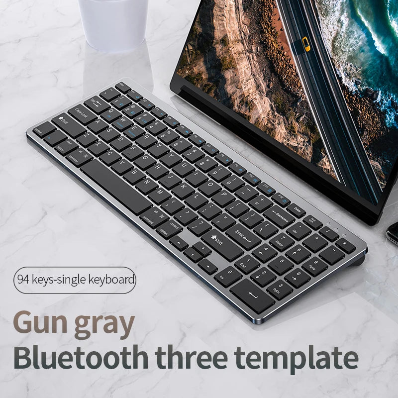 Keyboard and Mouse Set Bluetooth-Compatible Slim Rechargeable USB Keyboard Mouse