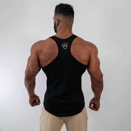 Mens Tank Tops Shirt Gym Tank Top Fitness Clothing Vest Sleeveless