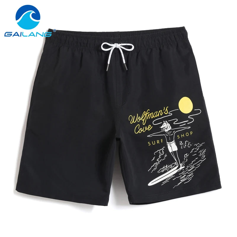 Gailang Brand Mens Board Shorts Beach Shorts Boxer Trunks Men Swimwear