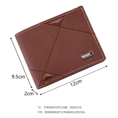 New Men's Wallet Short Multi-Card Coin Purse Fashion Casual Wallet Male Youth