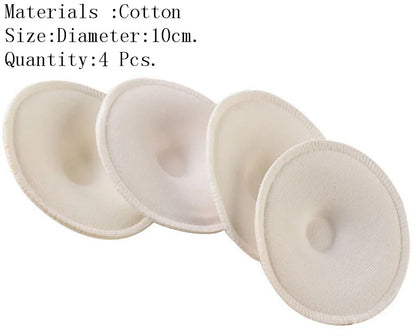 4/6/10/12pcs Washable Breathable Absorbency Breast Pads Anti-Overflow pad