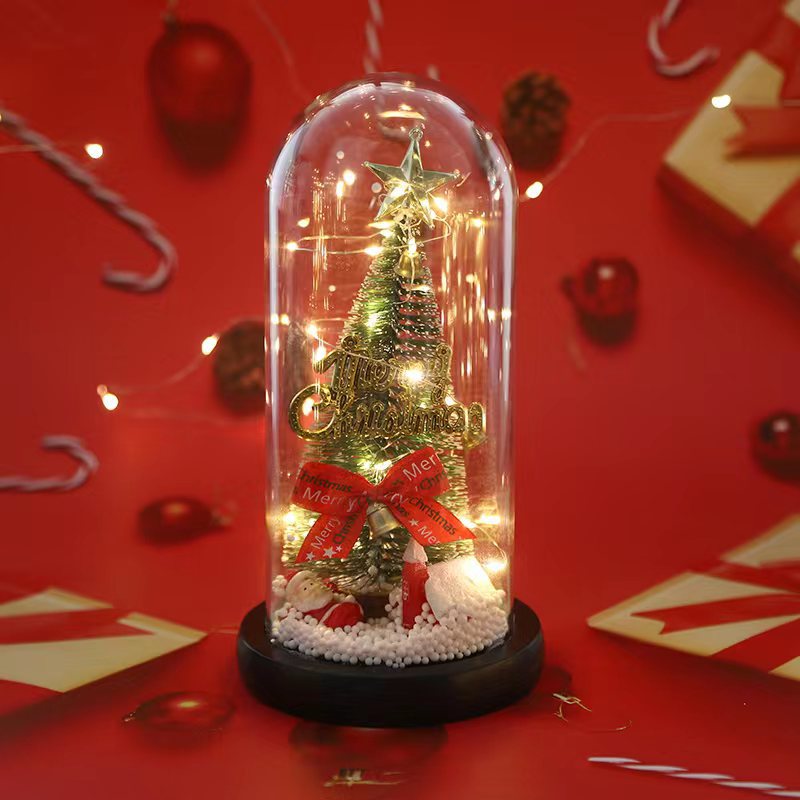 New Christmas Gifts  Mini Artificial Christmas Tree With LED Light Covered