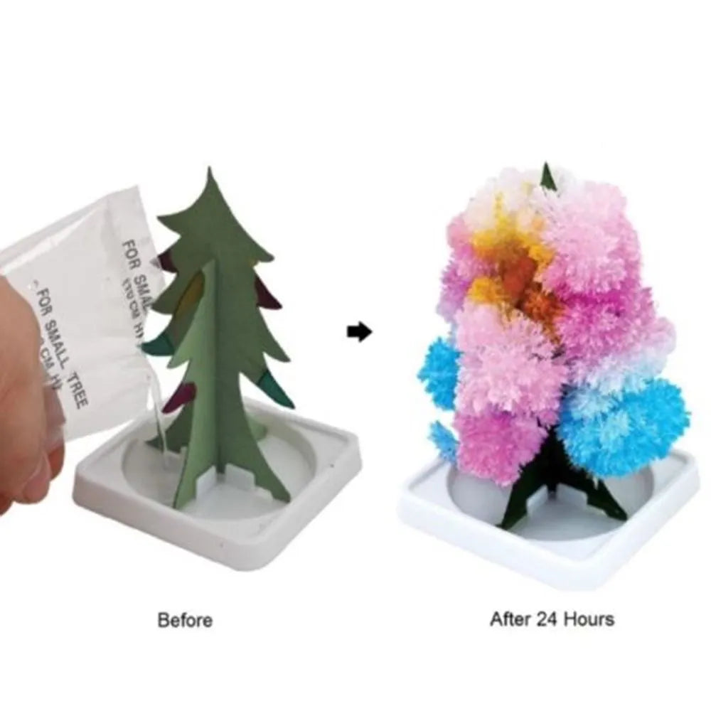 Magic Christmas Tree Crystal Flowering Christmas Tree Colorful Mini Christmas