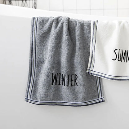 1 Piece Face Wash Towel Embroidered Cloth Spring Summer Autumn Winter Towels