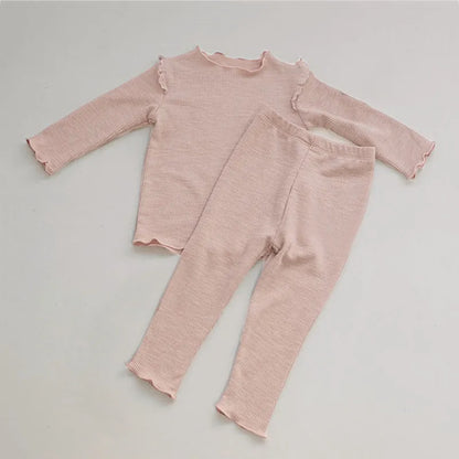 Spring Winter Children Pajamas Kids Underwear Baby Girls Clothes Set Sleepwear