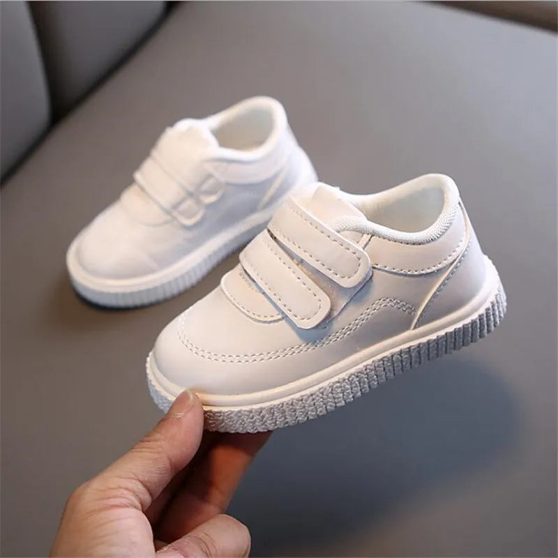 White Casual Shoes for Children Black Kids Sports Shoes Non-Slip